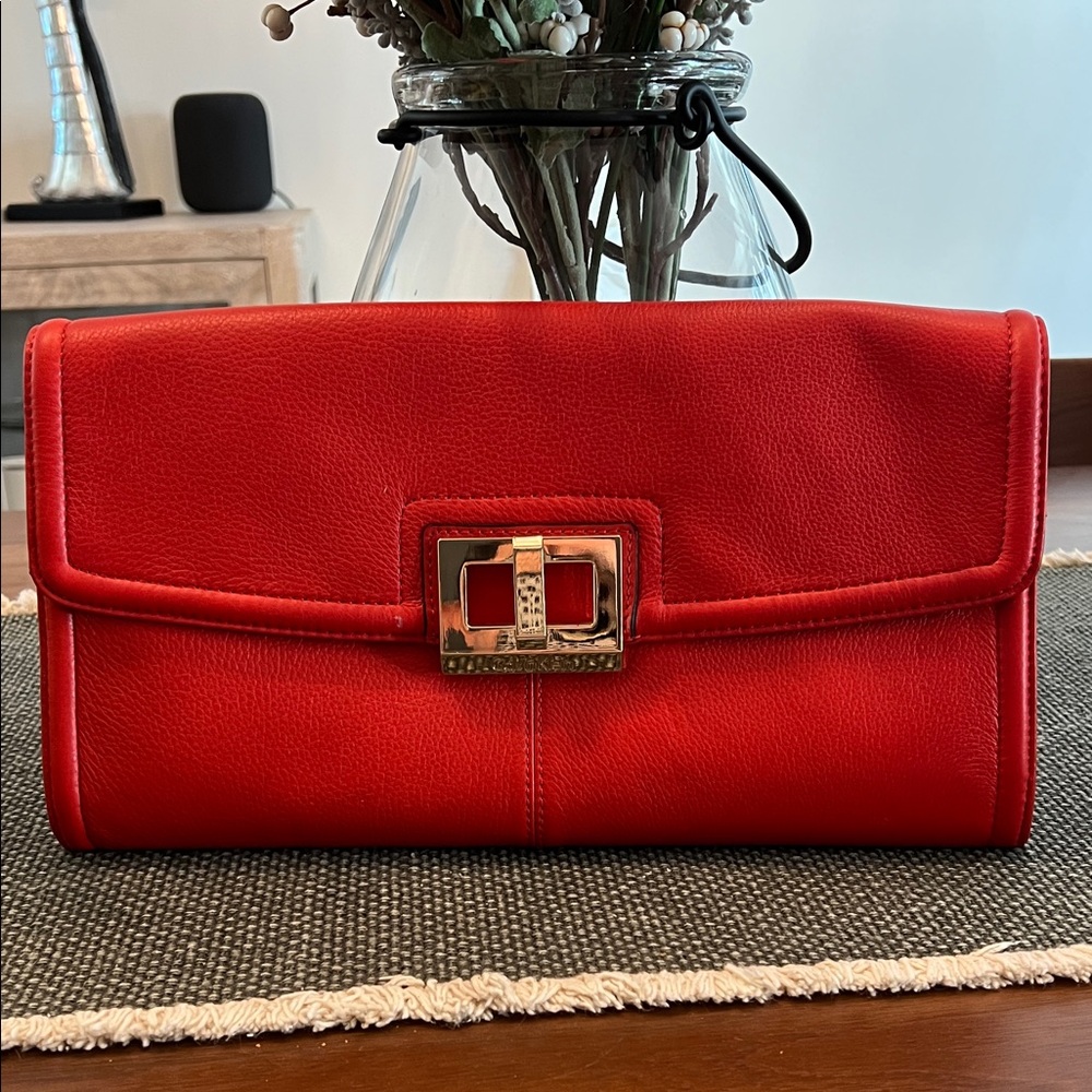 Calvin Klein Hot Orange Clutch